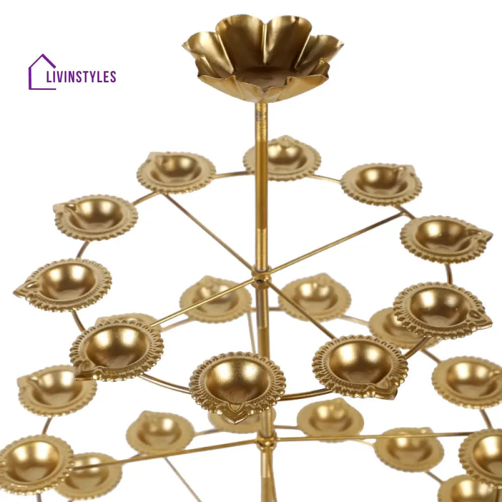 Detachable Stand With 40 Diya Three Layers Tea Light