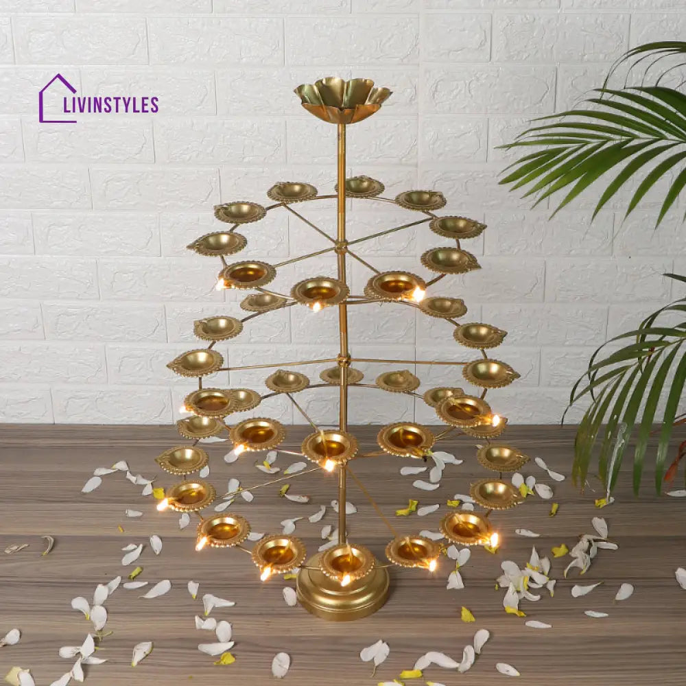 Detachable Stand With 40 Diya Three Layers Tea Light