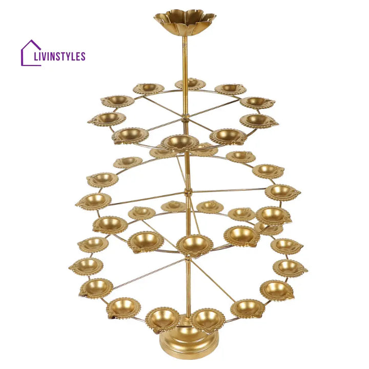 Detachable Stand With 40 Diya Three Layers Tea Light