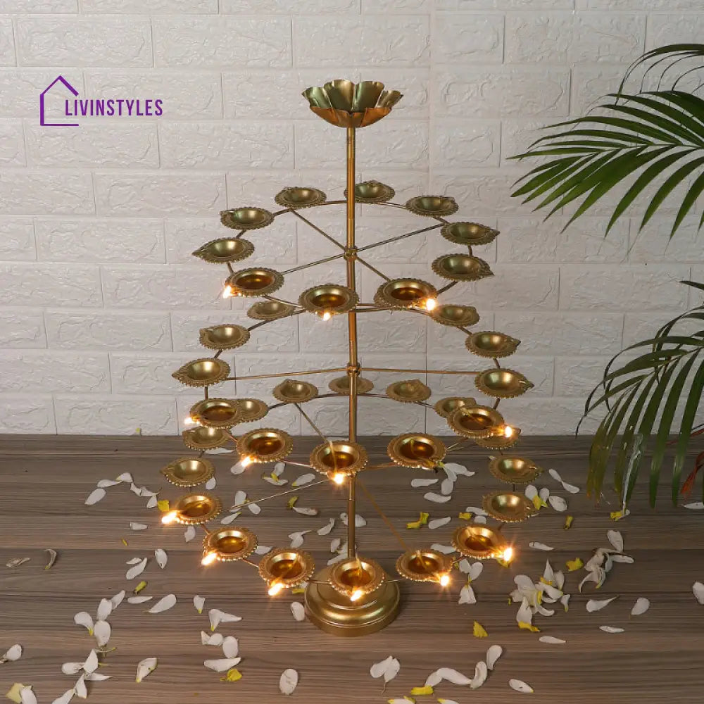 Detachable Stand With 40 Diya Three Layers Tea Light