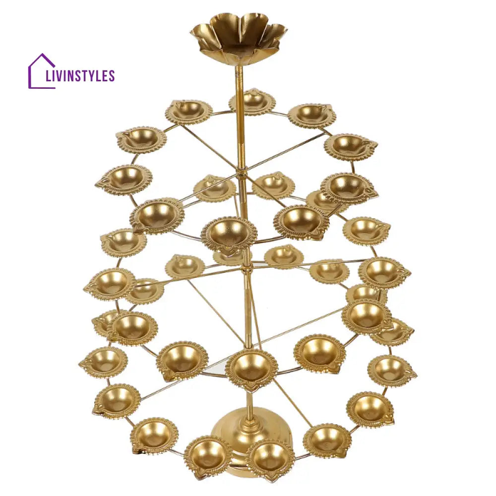 Detachable Stand With 40 Diya Three Layers Tea Light