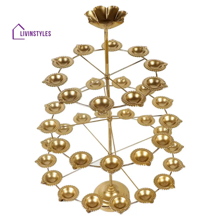 Detachable Stand With 40 Diya Three Layers Tea Light