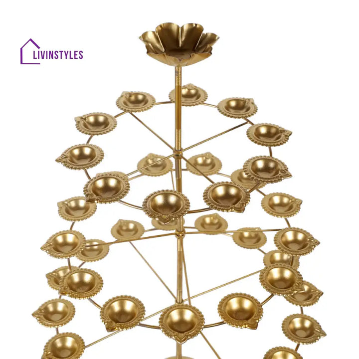 Detachable Stand With 40 Diya Three Layers Tea Light