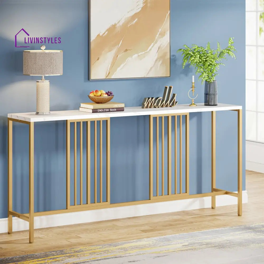 Deva Metal Console Table