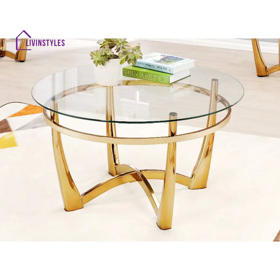 Devika Metal Coffee Table For Living Room