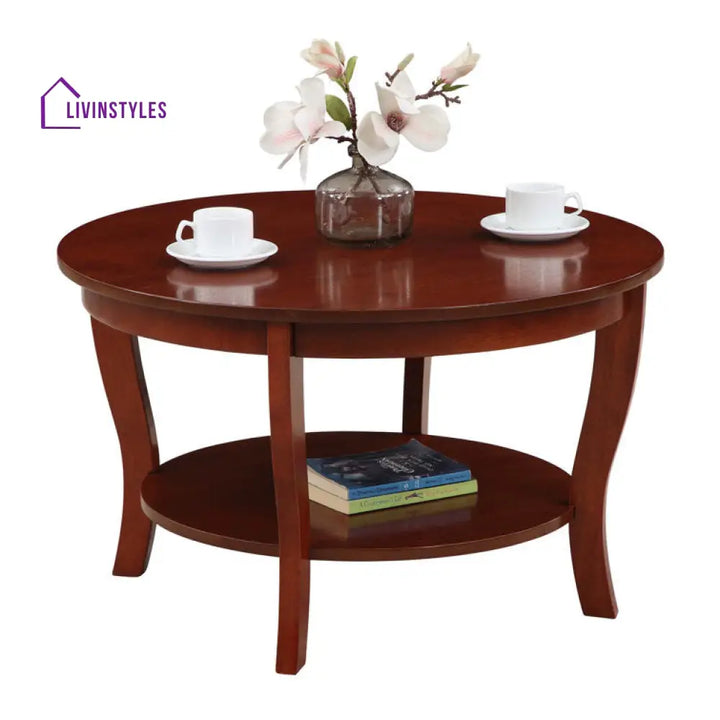 Devika Sheesham Wood Coffee Table For Living Room