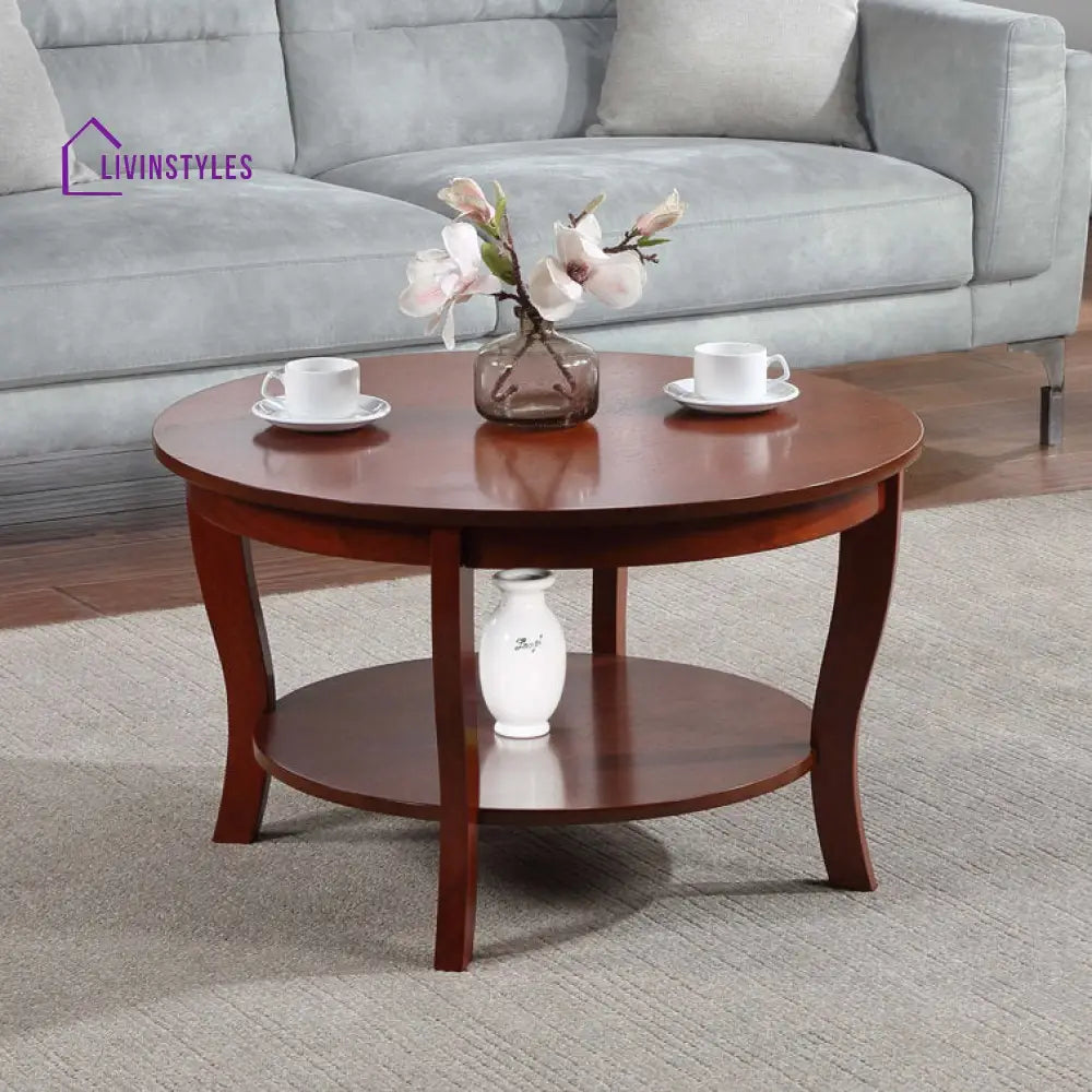 Devika Sheesham Wood Coffee Table For Living Room