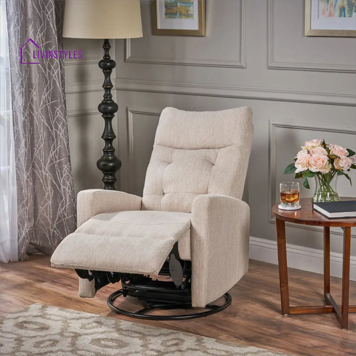 Dhara 1 Seater Manual Rocking And Revolving Recliner