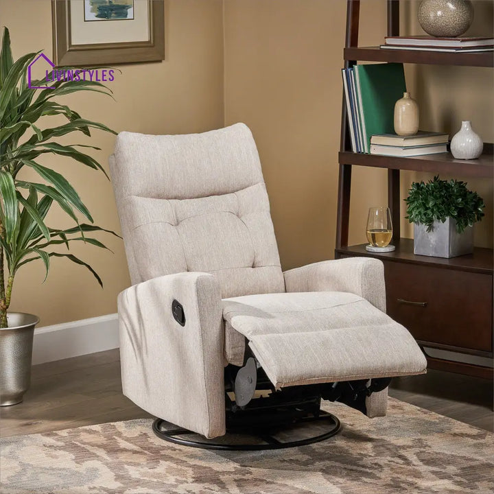 Dhara 1 Seater Manual Rocking And Revolving Recliner