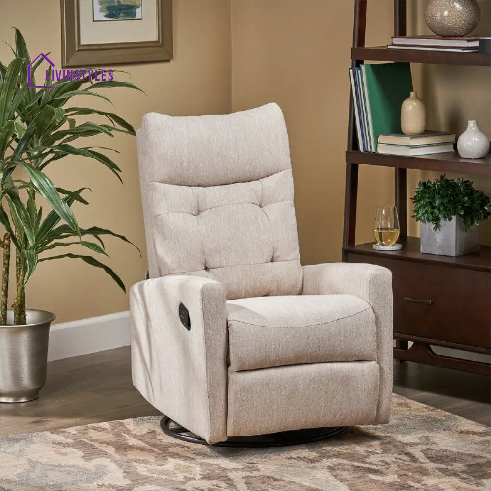 Dhara 1 Seater Manual Rocking And Revolving Recliner