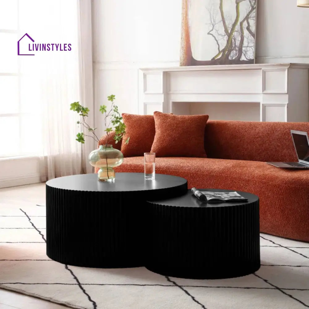 Dinesh Mdf Coffee Table For Living Room | Black Finish