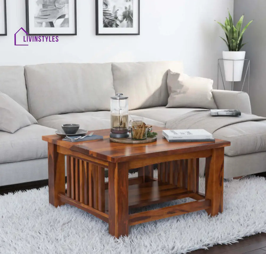 Disha Solid Wood Coffee Table For Living Room