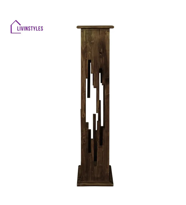 Disperse Wooden Floor Lamp With Brown Base Lamps