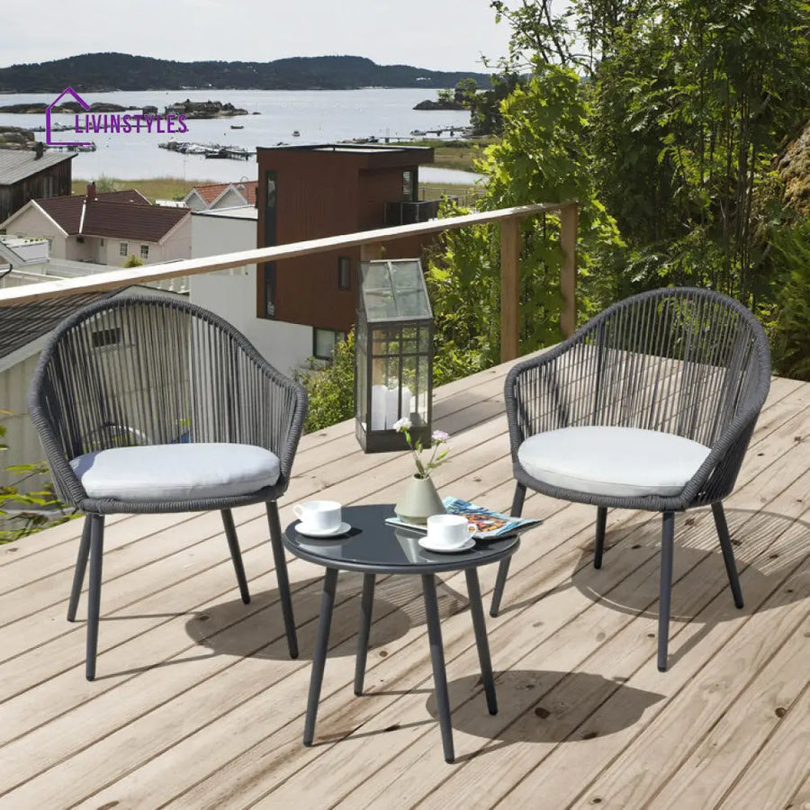 Diva Round Outdoor Set With Cushions For 2 Person