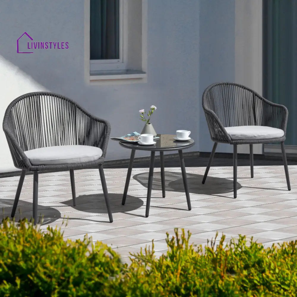 Diva Round Outdoor Set With Cushions For 2 Person