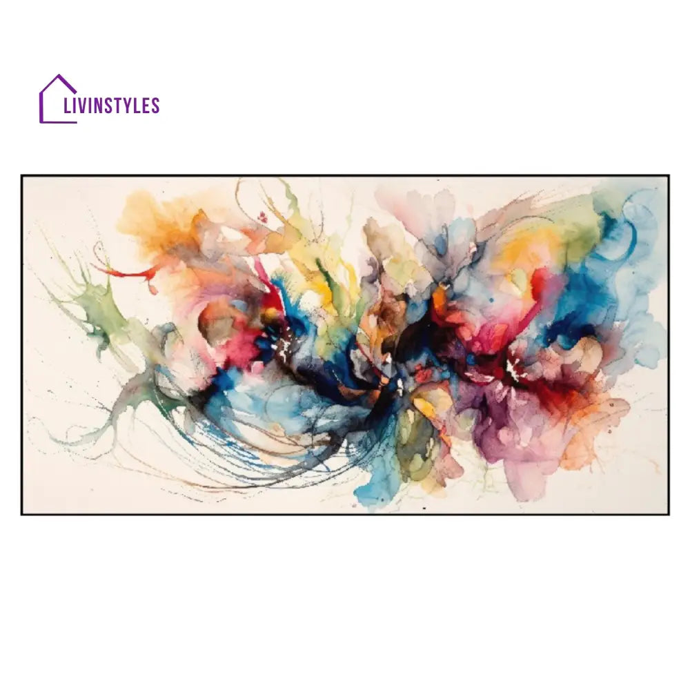 Dynamic Abstract: Bursting With Color Wall Painting