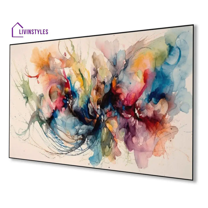 Dynamic Abstract: Bursting With Color Wall Painting