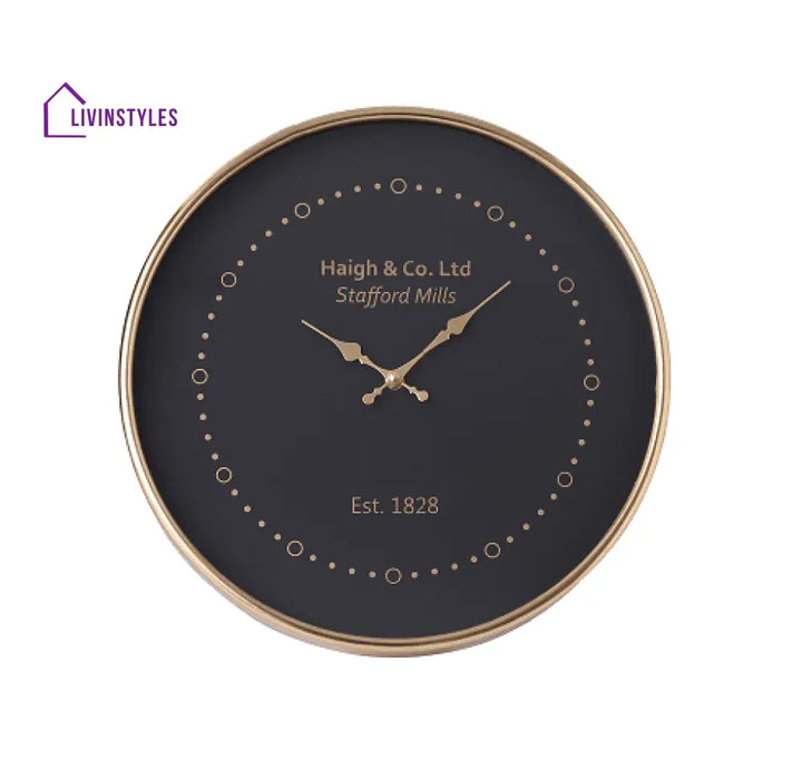 Eclipse Shine Gold Wall Clock