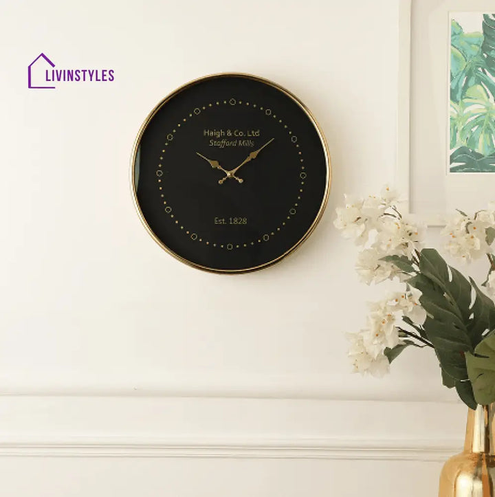 Eclipse Shine Gold Wall Clock