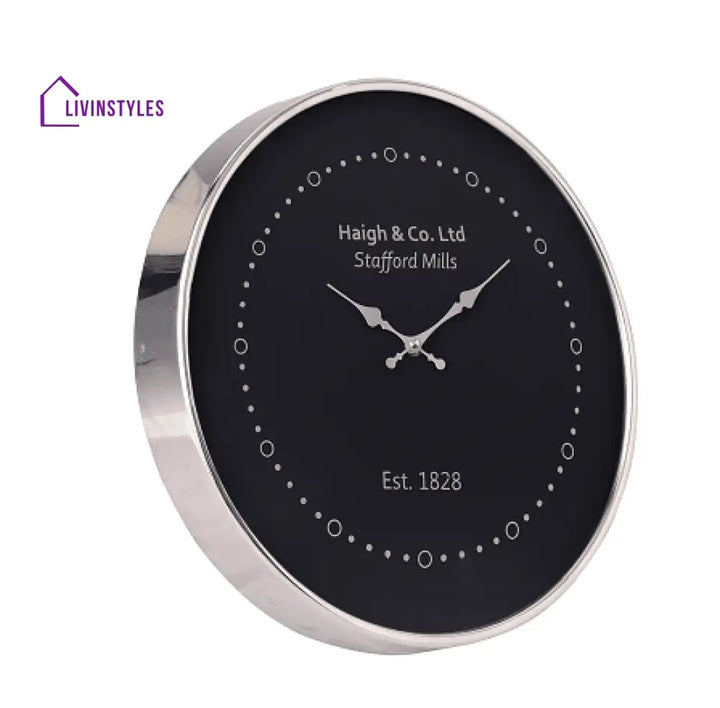 Eclipse Shine Silver Wall Clock