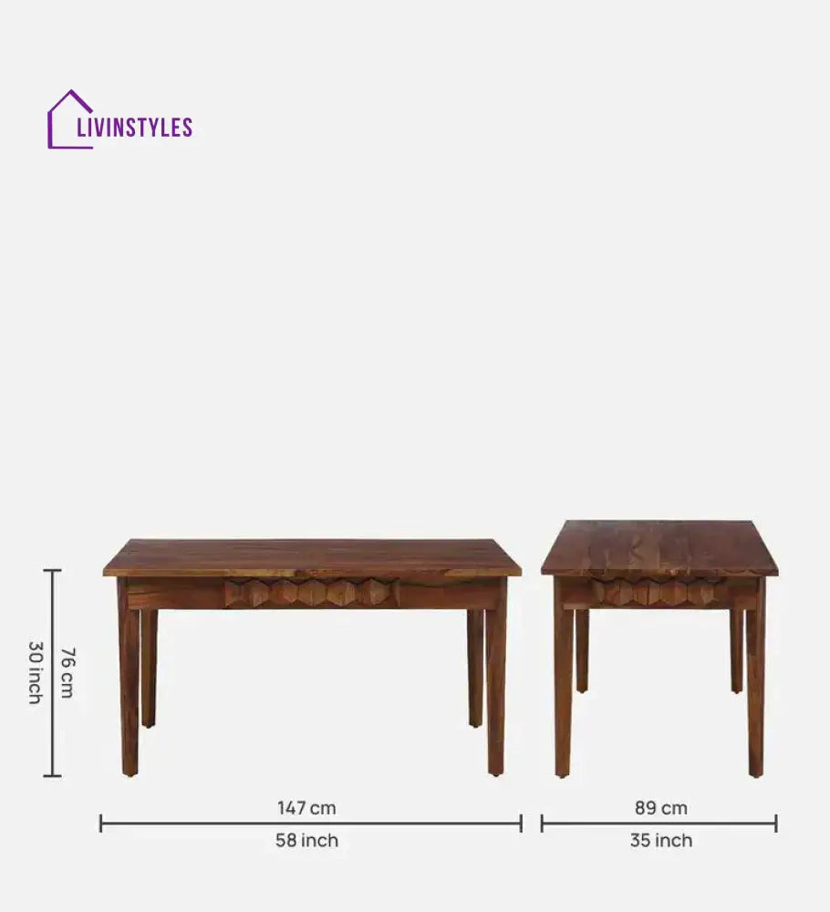 Eden Sheesham Wood 6 Seater Dining Set Dining Set