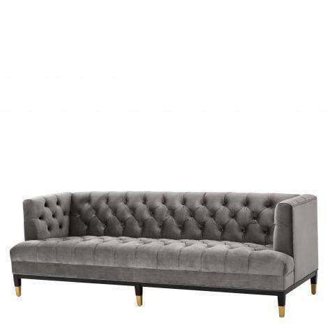 Kuzma Sofa Grey Velvet