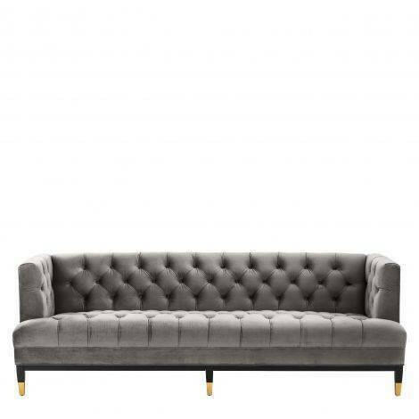 Kuzma Sofa Grey Velvet