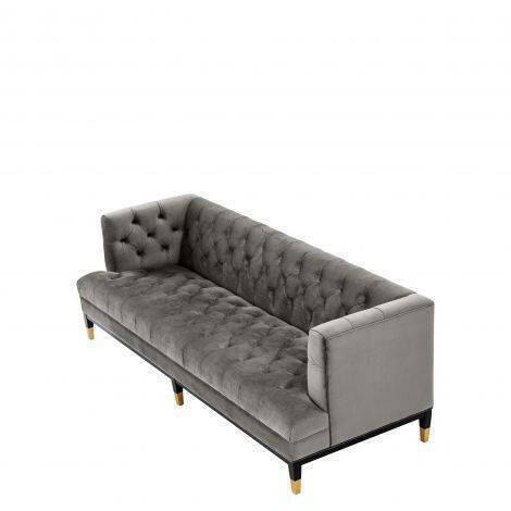 Kuzma Sofa Grey Velvet