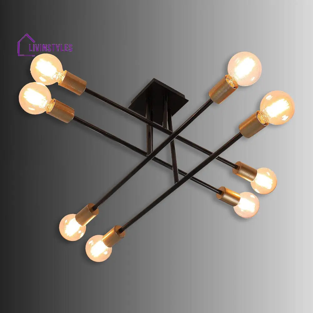 Eight Head Sputnik Black Mordern Chandelier By Ss Lightings Hybrid Chandeliers