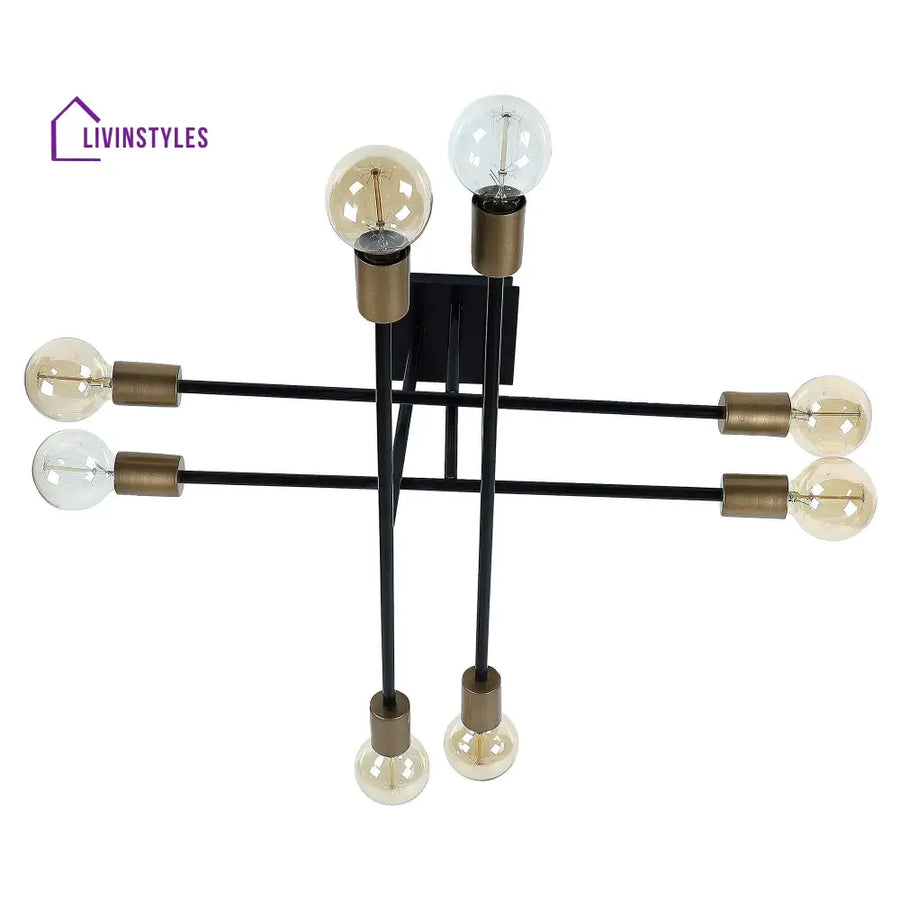 Eight Head Sputnik Black Mordern Chandelier By Ss Lightings Hybrid Chandeliers