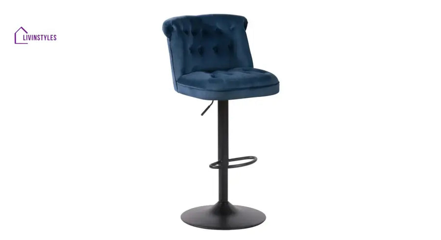 Blue Color Cellan Swiel Adjustable Bar Stool