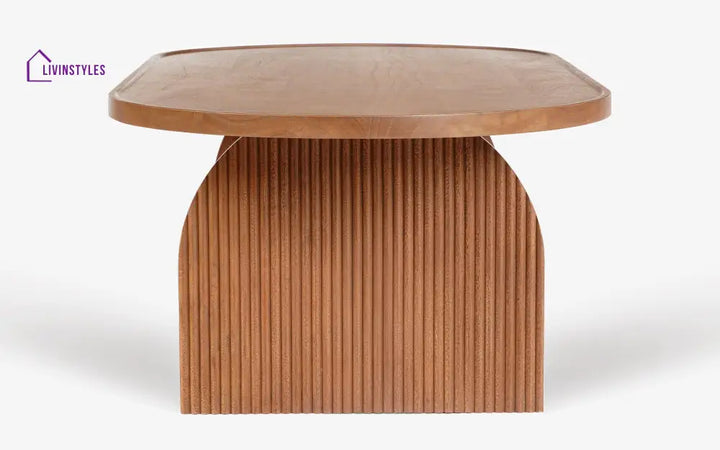 Ekta Curved Edge Center Table | Accacia Wood Coffee For Living Room