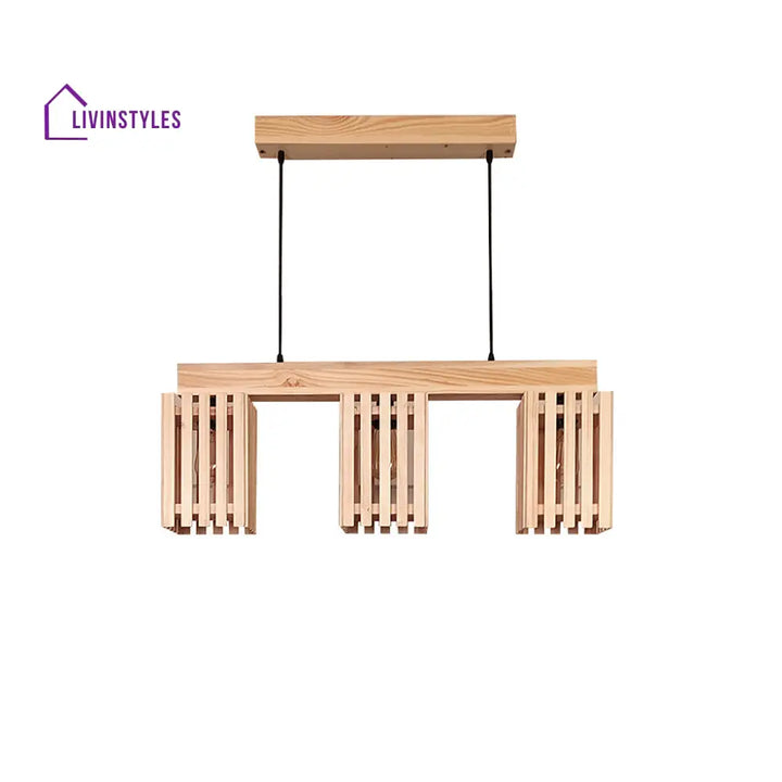 Elegant Beige Wooden Series Hanging Lamp Lamps