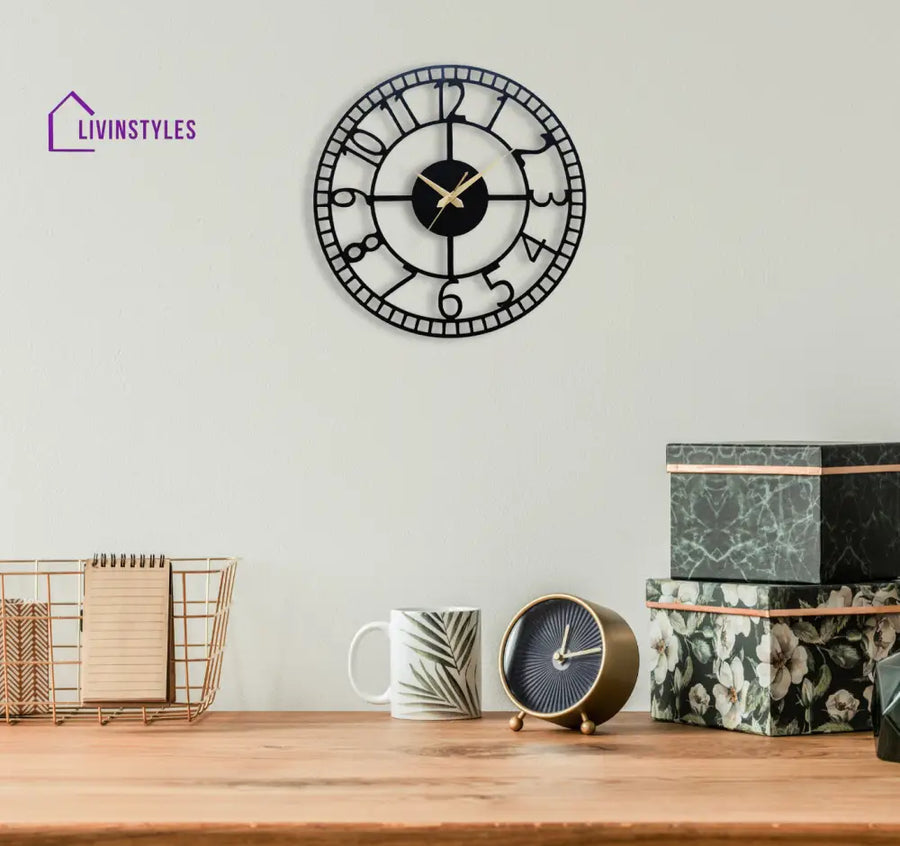 Elegant Simple Number Wall Clock