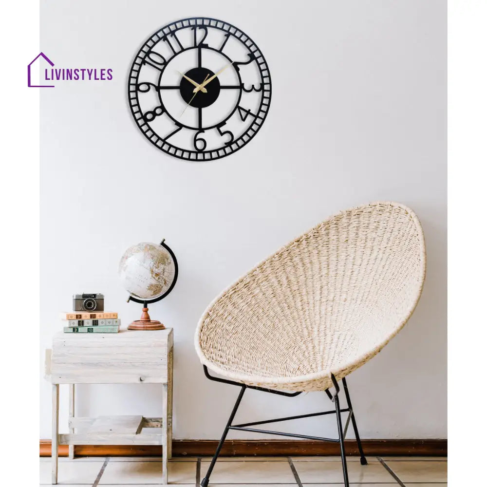 Elegant Simple Number Wall Clock