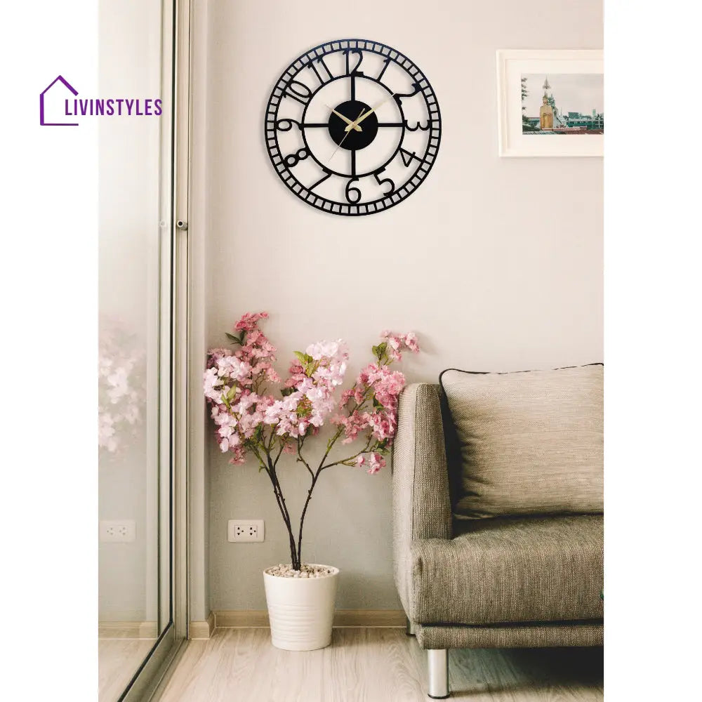 Elegant Simple Number Wall Clock