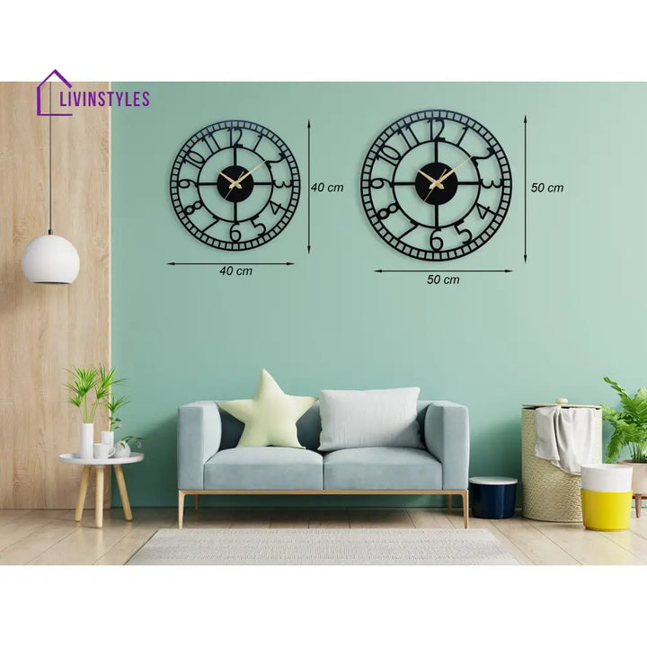 Elegant Simple Number Wall Clock