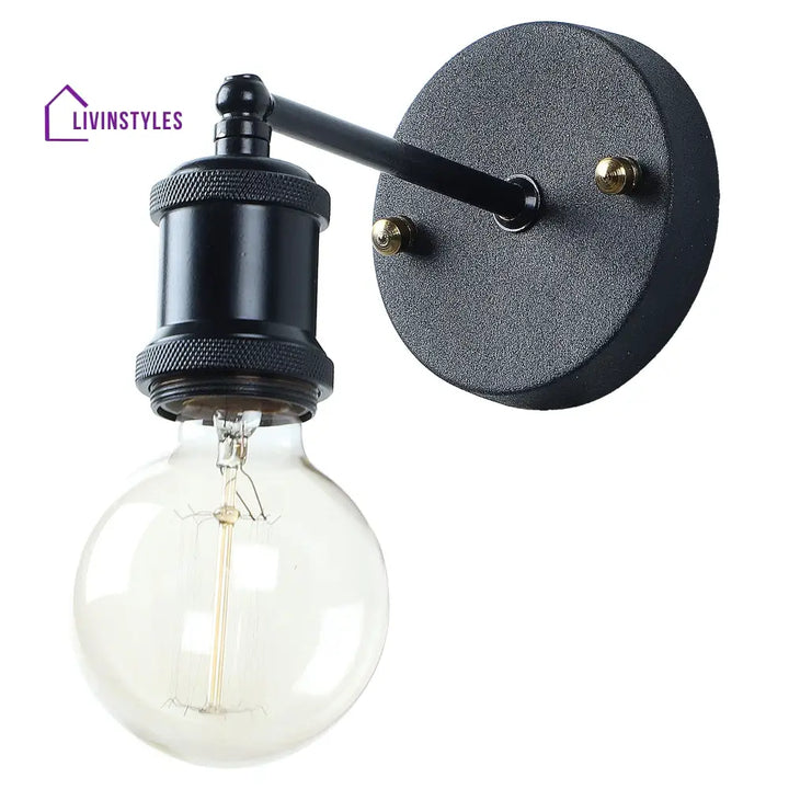 Elements Black Metal Wall Light By Ss Lightings Lamp