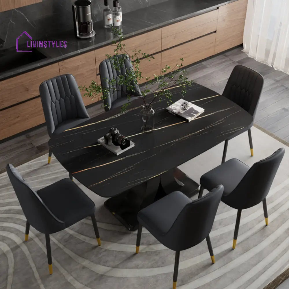 Elmwood Stainless Steel Dining Table Set