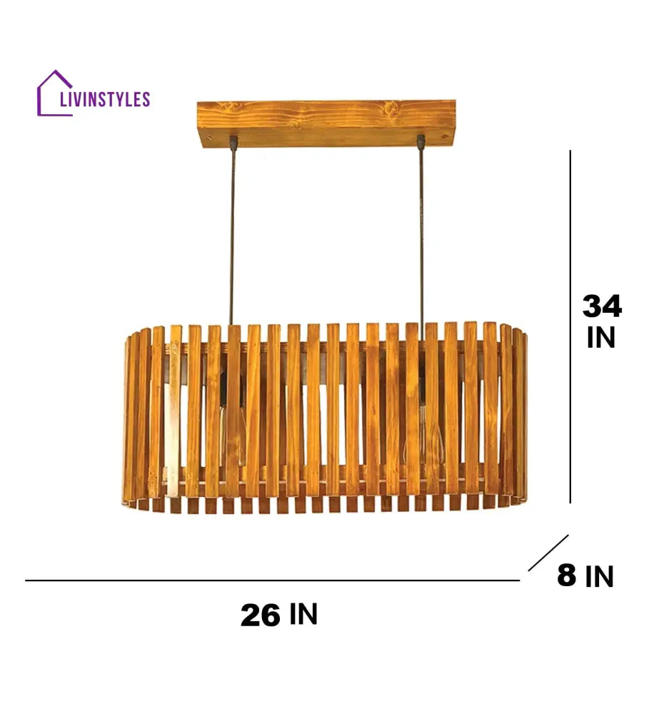 Elora 24 Centrum Wooden 2 Series Hanging Lamp Lamps