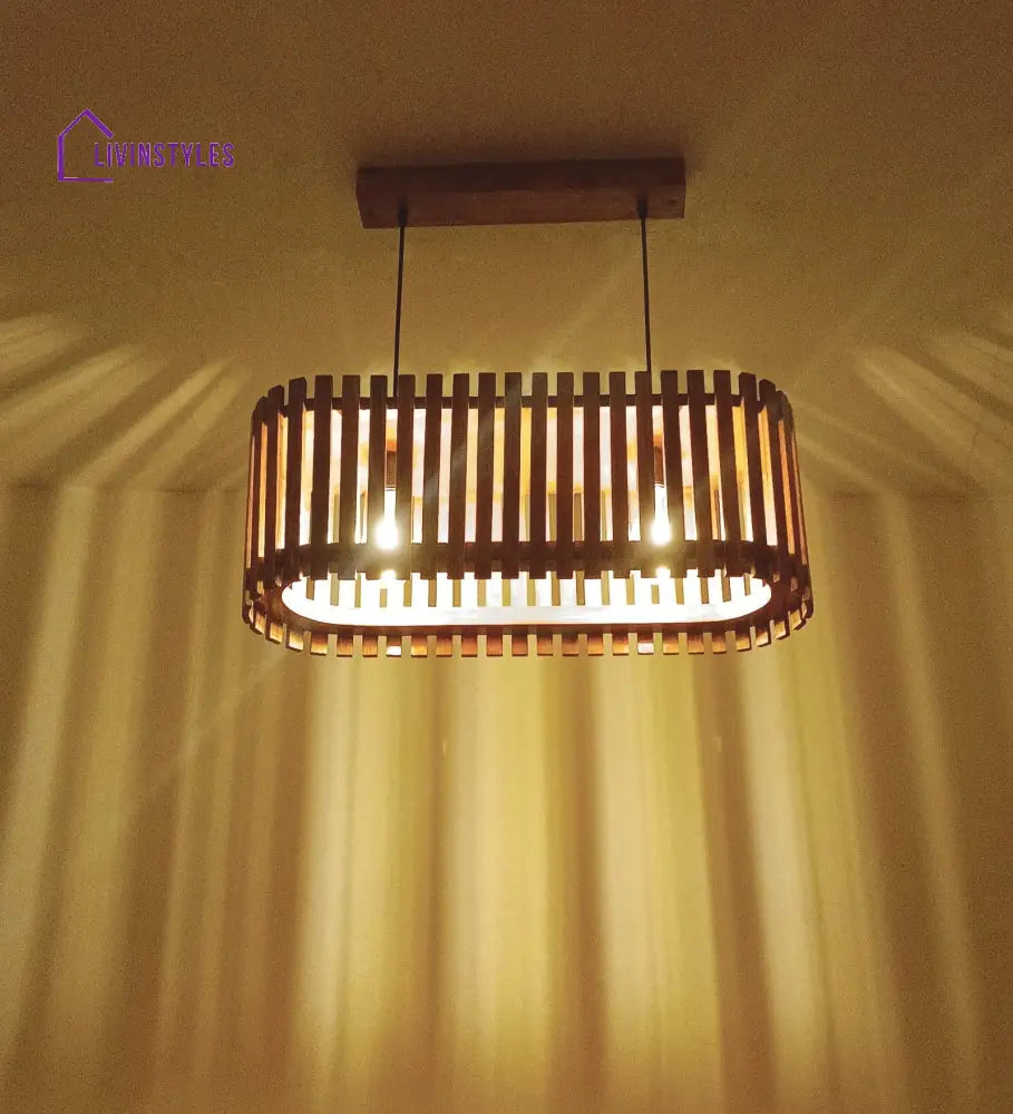 Elora 24 Centrum Wooden 2 Series Hanging Lamp Lamps