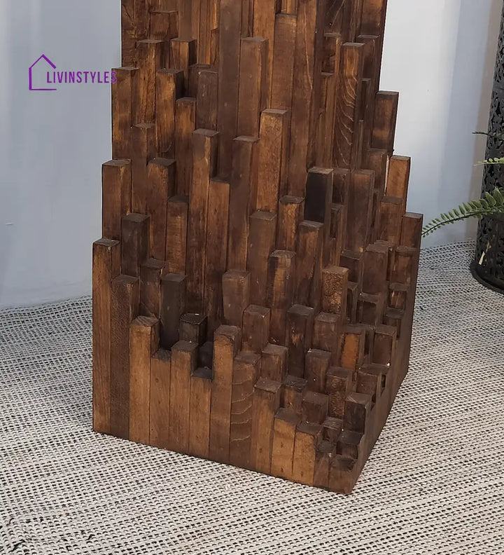 Emanate Wooden Floor Lamp With Brown Base Lamps