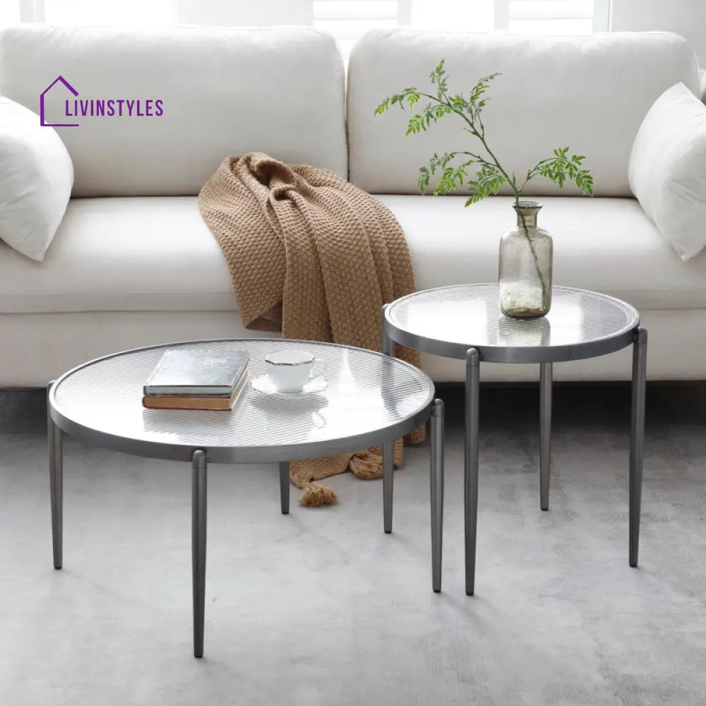 Ember Stainless Steel Coffee Table For Living Room