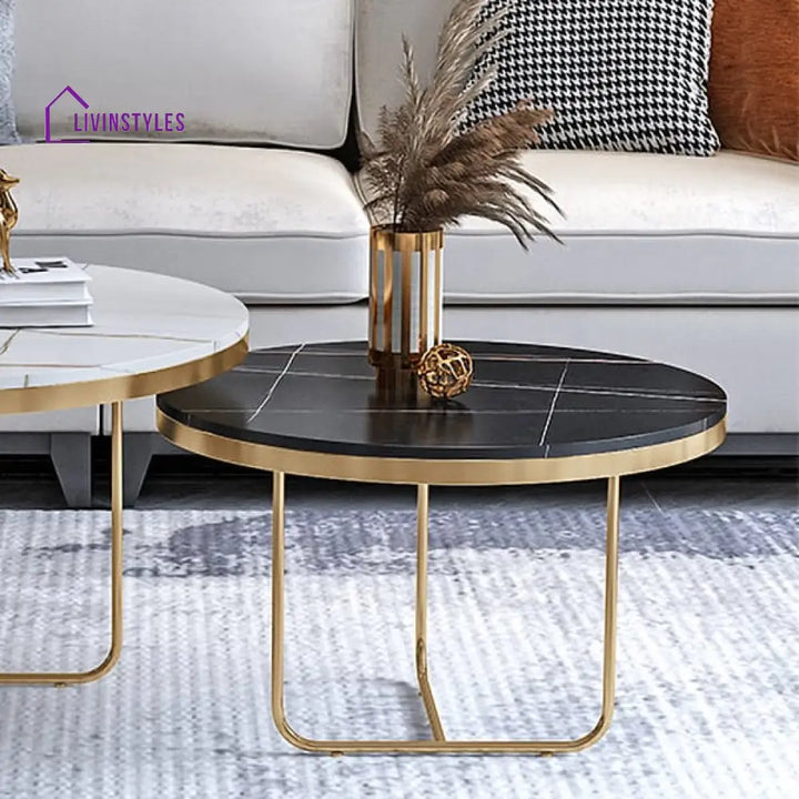 Emily Metal And Marble Top Coffee Table