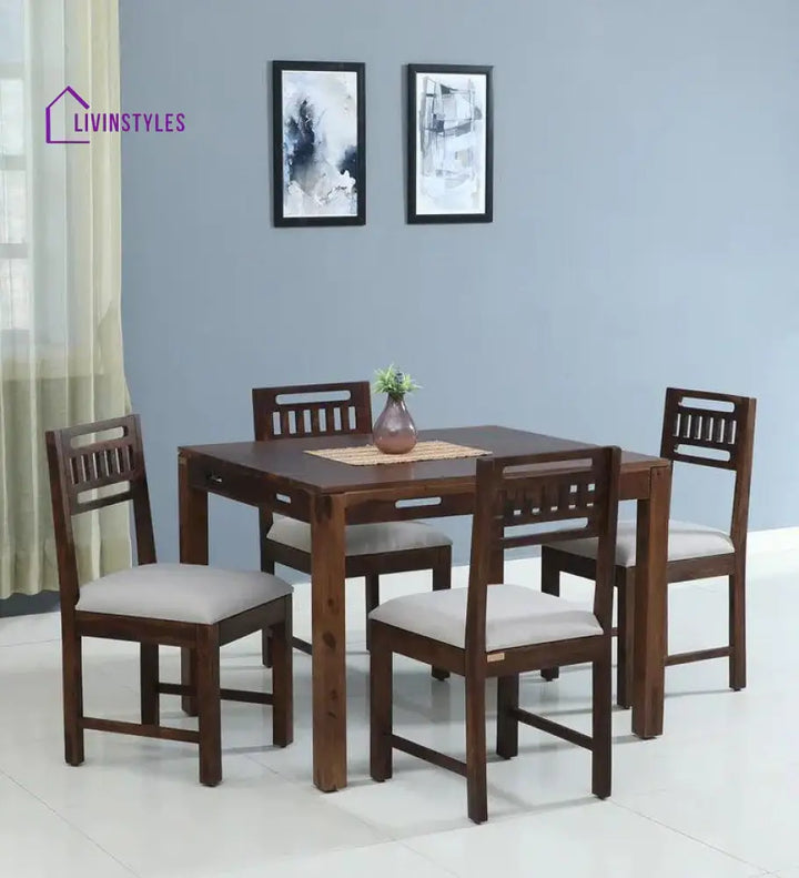 Emirkhan Sheesham Wood 4 Seater Dining Set Dining Set