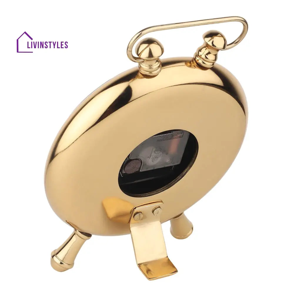 Essence Desk Timepiece In Gold Table Clock