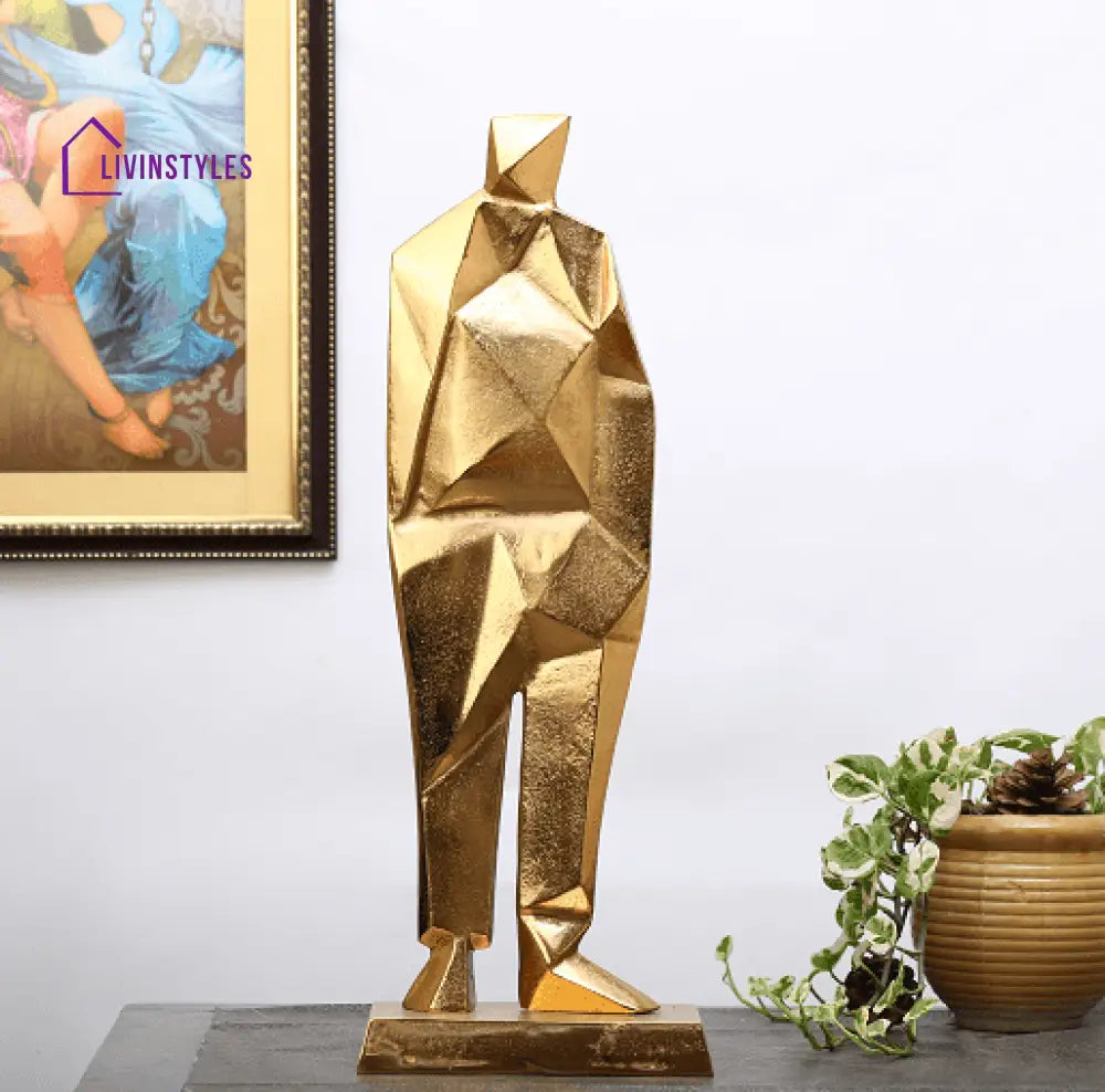 Ethan - The Dreamer Sculpture Gold