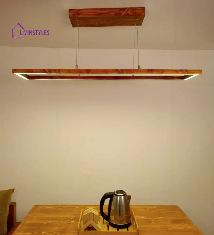 Even 48 Brown Wooden Led Hanging Lamp Lamps