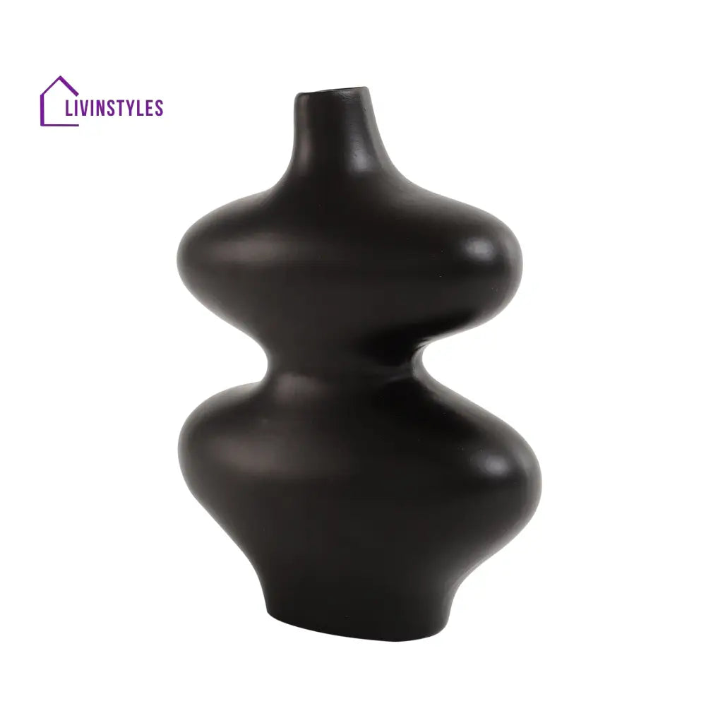 Ewan Black Vase Vase