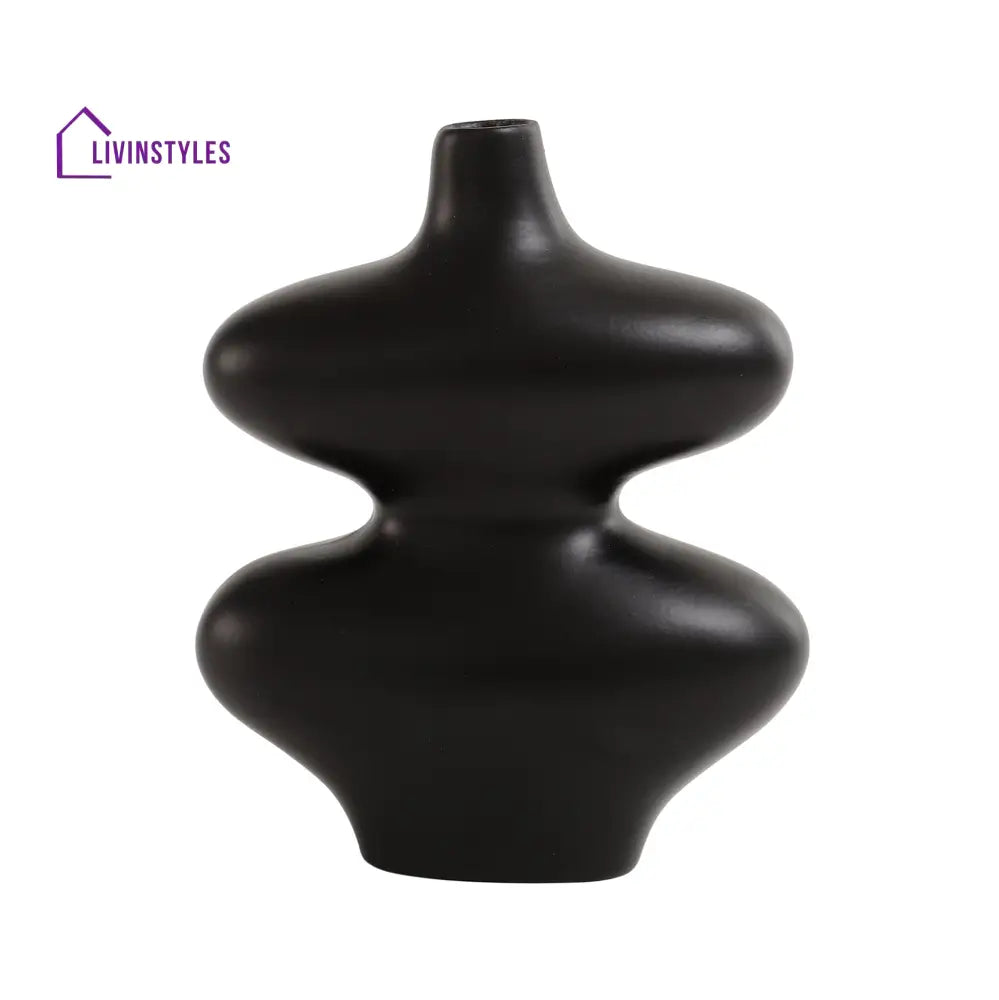 Ewan Black Vase Vase